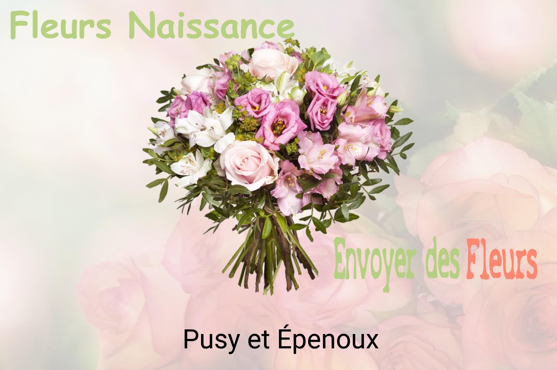 Bouquet de fleurs de naissance livré à Pusy-et-Épenoux